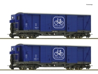 Roco 6640003 - H0e - 2-tlg. Set Fahrradtransportwagen Pinzgauer Lokalbahn, ÖBB, Ep. IV-V